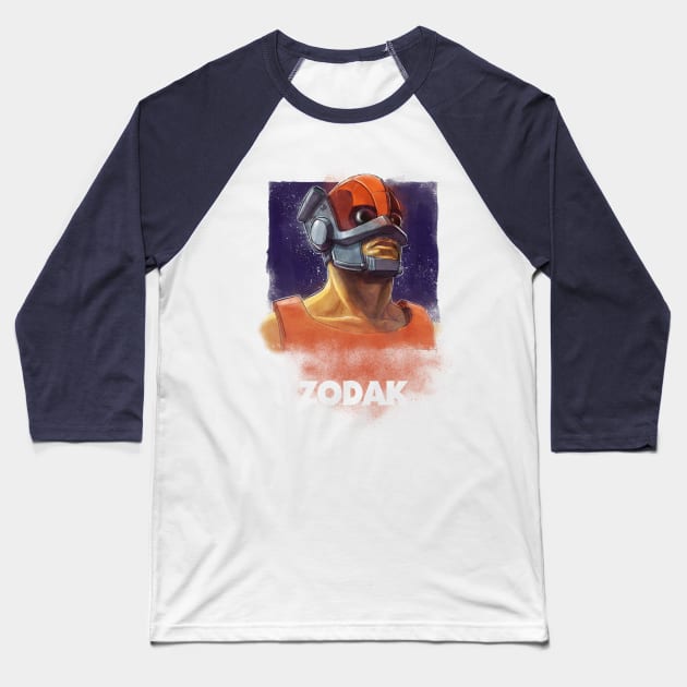 Motu Portrait-Zodak Baseball T-Shirt by coolercreations